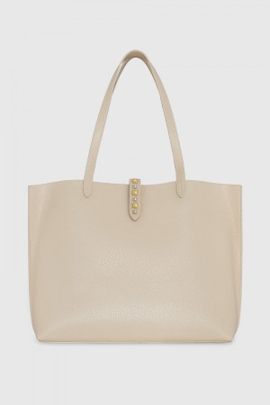 Brown Rebecca Minkoff Multi Studded Megan Tote | KPAMH-9534
