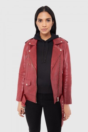 Burgundy Rebecca Minkoff Tabitha Moto | WKMRE-8247