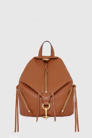 Caramello Rebecca Minkoff Medium Julian Backpack | OWQCD-1974
