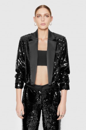 Multicolor Rebecca Minkoff Jane Sequin Blazer | GUEBF-4932
