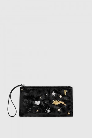 Multicolor Rebecca Minkoff Medium Celestial Studded Pouch | YRCNM-7415