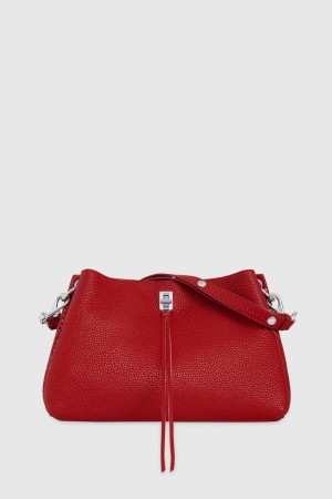 Red Rebecca Minkoff Darren E/W Shoulder Bag | YKRZA-4182