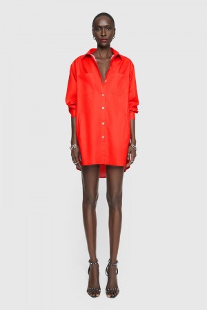 Red Rebecca Minkoff Tori Dress | ZAVNC-1867