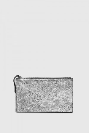 Silver Rebecca Minkoff Large Pouch | PDIFL-2478