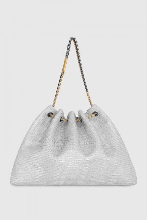 Silver Rebecca Minkoff Soft Tote | LMESQ-4069