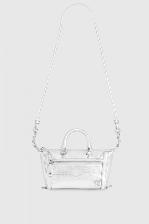 Silver / Silver Rebecca Minkoff Micro Mini M.A.B. | WAHLM-0165