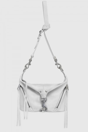 White / Grey / Silver Rebecca Minkoff Small Julian Crossbody | EOUPX-3876